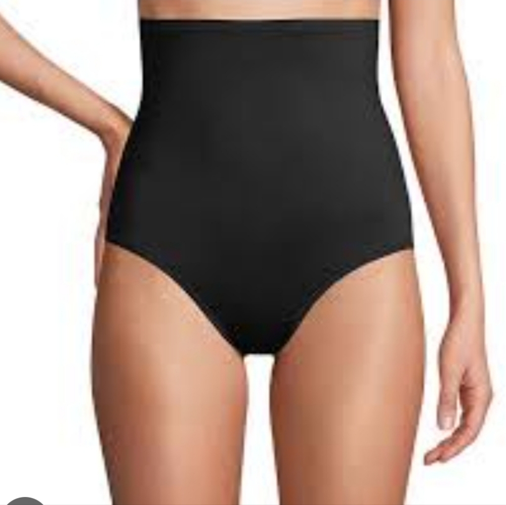 Lands' End Women's Black High Waist Bikini Bottoms